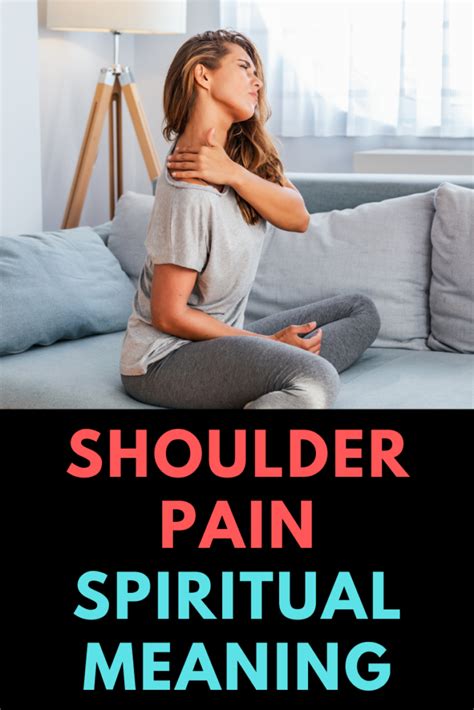 The conditions cause pain and can affect arm mobility. . Right shoulder pain spiritual meaning